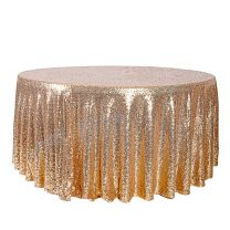 Tablecloth Round 290cm Sequin Pink