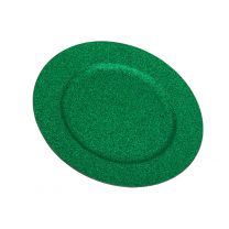 Sous-Assiette Paillette Vert 32 cm 